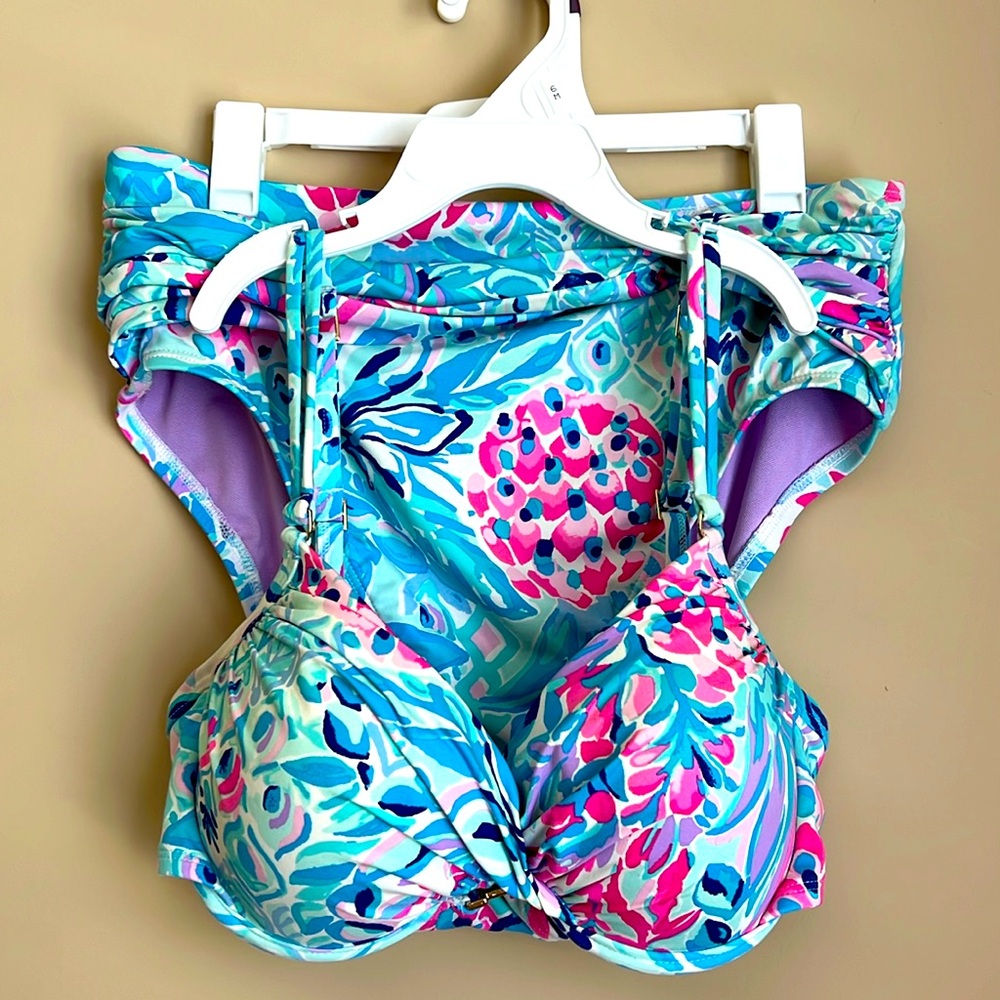 Lilly Pulitzer High Waisted Bikini Swimsuit